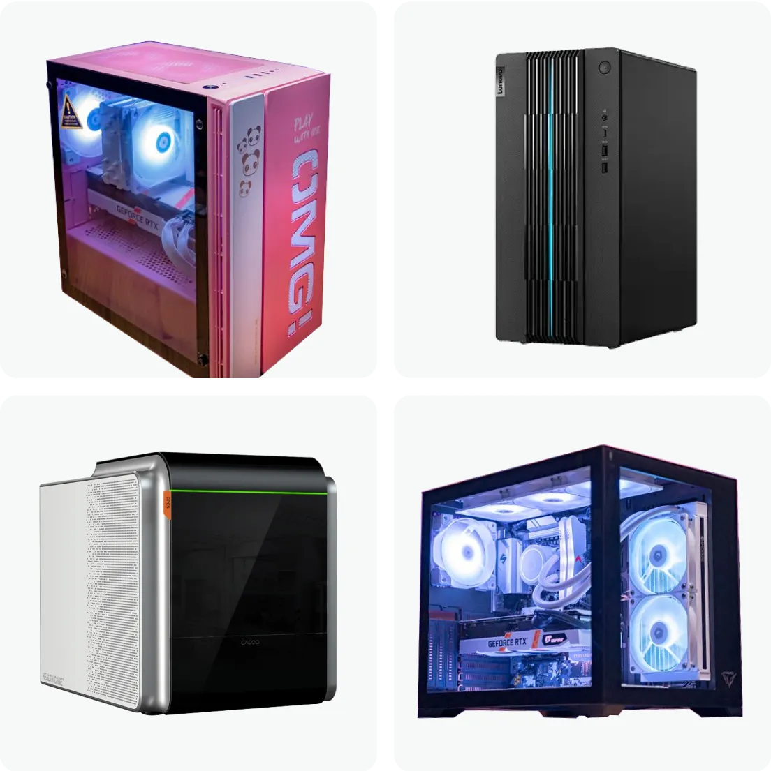 Supports standard Mini-ITX desktop cases