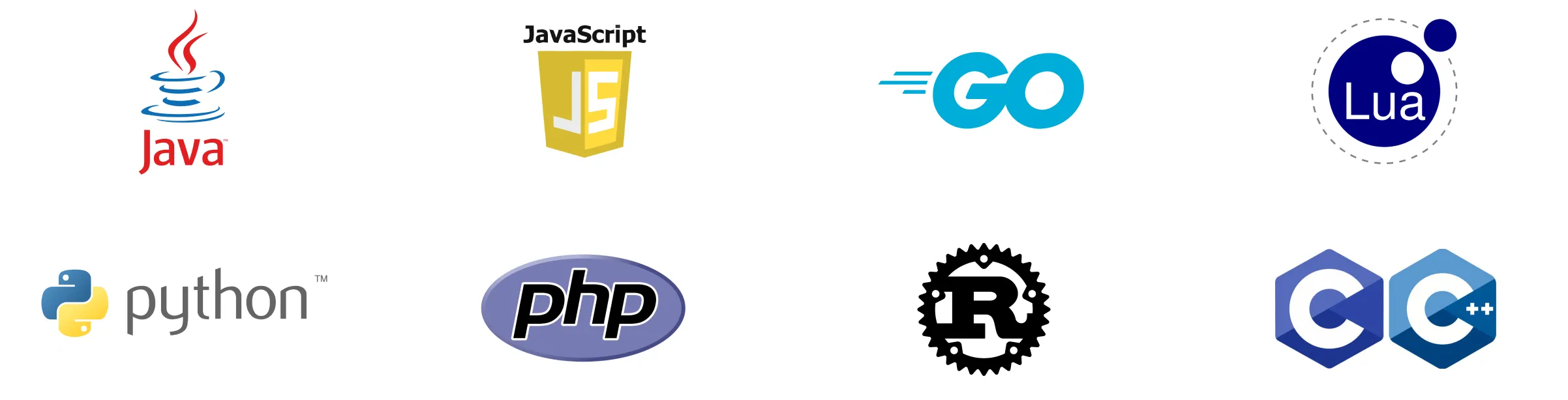 Supports Mainstream Programming Languages